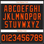 Custom Name Number Authentic Throwback Black Orange Rib-Knit Baseball Jersey Shirt - Personalized Team Apparel Personalized