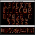 Personalized Black and Orange Bomber Varsity Letterman Jacket for Men Personalized Black Orange Bomber Full-Snap Varsity
