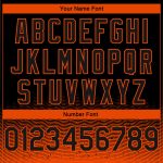 Custom Name Number Basketball Jersey - Personalized Black Orange Fade City Edition Fashion Jersey Personalized Black Orange