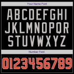 Custom Name Number Baseball Jersey Shirt - Personalized Authentic Black Orange-Gray Throwback Rib-Knit Personalized Black