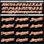 Personalized Fashion Baseball Jersey in Black Orange Gray White Gradient Personalized Black Orange Gray-White Gradient Fashion