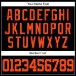 Custom Black Orange Kelly Green Baseball Jersey with Personalized Name and Number - Authentic Team Apparel Personalized Black