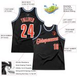 Customizable Authentic Basketball Jersey - Personalized Black & Light Blue Throwback with Name & Number Personalized Black