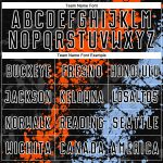 Personalized Dripping Splatter Soccer Uniform Jersey - Black Light Blue Orange Personalized Black Orange-Light Blue Dripping
