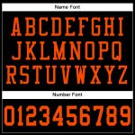 Personalized Black and Orange Football Jersey - Custom Mesh Sportswear for Fans Personalized Black Orange Mesh Football Jersey