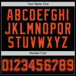 Custom Black Orange Mesh Baseball Jersey for Throwback Style Personalized Black Orange Mesh Throwback Baseball Jersey 2
