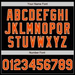 Custom Name Number Baseball Jersey - Personalized Black Orange Olive-Cream Split Fashion Team Gear Personalized Black Orange