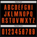 Custom Black Orange Golf Polo Shirt with Personalized Name and Number - Performance Team Apparel Personalized Black Orange