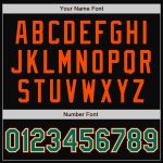 Personalized Varsity Jacket Black Orange Pinstripe Full-Snap Kelly Green White Bomber for Men and Women Personalized Black