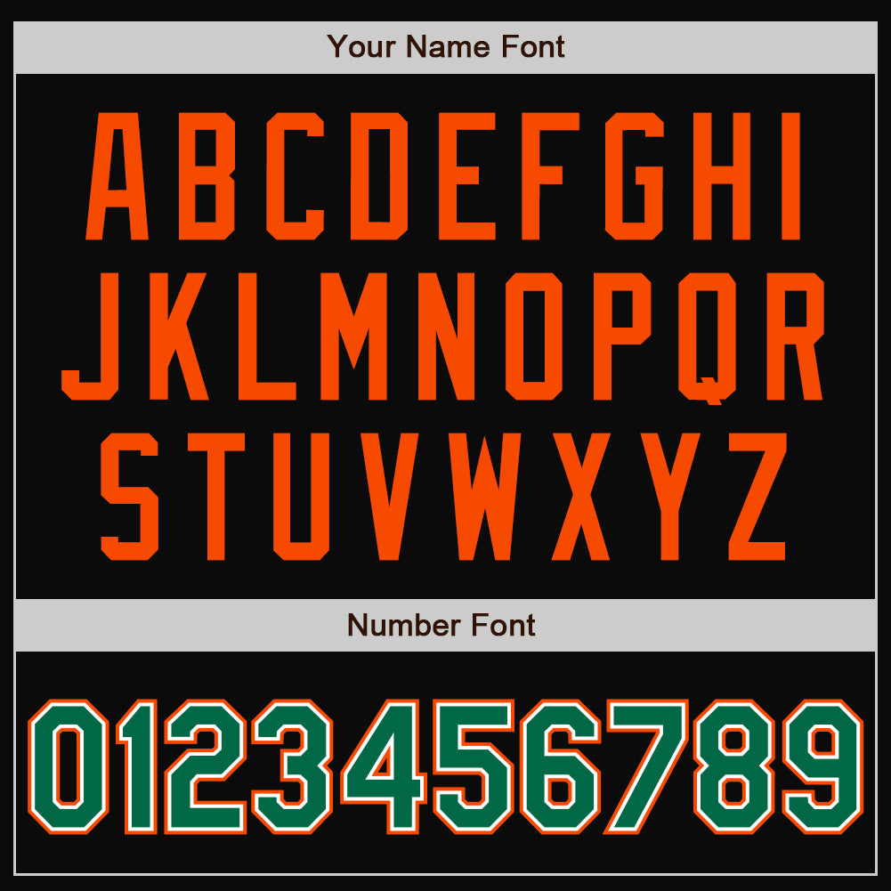 Personalized Varsity Jacket Black Orange Pinstripe Full-Snap Kelly Green White Bomber for Men and Women Personalized Black - Image 7