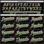 Personalized Varsity Jacket Black Orange Pinstripe Full-Snap Kelly Green White Bomber for Men and Women Personalized Black