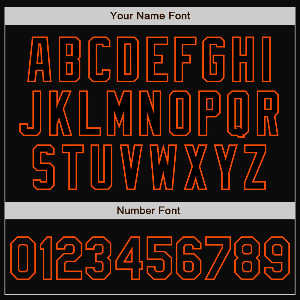 Personalized Black Orange Pinstripe Orange Bomber Full-Snap Varsity Letterman Jacket Personalized Black and Orange Pinstripe Varsity Letterman Bomber Jacket Personalized Black Orange Pinstripe Orange Bomber - Image 7