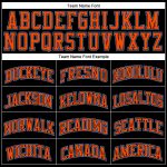 Custom Basketball Jersey - Personalized Black and Orange Pinstripe with Light Blue, Custom Name and Number Personalized Black
