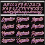Custom Name Number Black Orange Pinstripe Varsity Letterman Bomber Jacket - Personalized Full-Snap Jacket Personalized Black