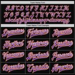 Personalized Two Tone Bomber Jacket in Black Orange Purple - Full-Snap Varsity Letterman Style Personalized Black Orange-Purple
