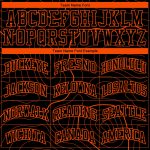 Custom Name Number Basketball Jersey Sublimation Suit - Personalized Black Orange Round Neck Team Uniform Personalized Black