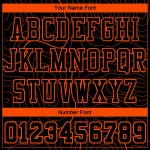 Custom Name Number Basketball Jersey Sublimation Suit - Personalized Black Orange Round Neck Team Uniform Personalized Black