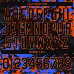 Personalized Varsity Letterman Jacket Black Orange-Royal 3D Full-Snap Personalized Black Orange-Royal 3D Bomber Full-Snap