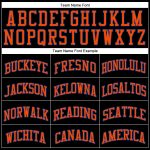 Personalized Black Orange-Royal Basketball Jersey - Authentic Throwback Style Personalized Black Orange-Royal Authentic Throwback