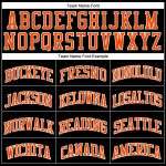 Custom Authentic Basketball Jersey - Personalized Black Orange-Royal Team Name & Number Personalized Black Orange-Royal Authentic