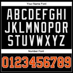 Custom Authentic Basketball Jersey - Personalized Black Orange-Royal Team Name & Number Personalized Black Orange-Royal Authentic