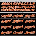 Personalized Black Orange Royal Split Fashion Jersey for Baseball Personalized Black Orange-Royal Split Fashion Baseball