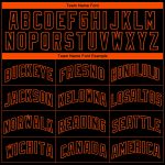 Custom City Edition Basketball Jersey - Personalized Black & Orange Abstract Lines with Custom Name & Number Personalized