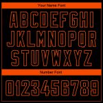 Custom City Edition Basketball Jersey - Personalized Black & Orange Abstract Lines with Custom Name & Number Personalized