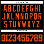 Personalized Black Orange Baseball Jersey for Men, Women, Kids - Sleeveless Design Personalized Black Orange Sleeveless Baseball