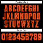 Custom Name Number Personalized Black Orange Softball Jersey - Team Apparel Personalized Black Orange Softball Jersey Team