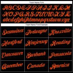 Personalized Basketball Jersey in Black and Orange - Throwback Style Personalized Black Orange Throwback Basketball Jersey