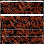 Custom Name Number Bomber Jacket Personalized 3D Black Orange Tiger Pattern Varsity Full-Snap Letterman Jacket Personalized