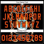 Personalized Vintage Black Orange Rock Music Festival 3D Bomber Jacket - Full-Snap Varsity Letterman Personalized Black Orange