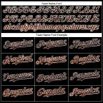 Personalized 3D Abstract Glitter Black Orange White Dot Baseball Jersey Personalized Black Orange-White 3D Abstract Colorful