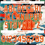 Custom Name and Number Animal Crane Performance T-Shirt - Personalized 3D Black Orange-White Design Personalized Black Orange-White