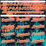 Custom Name and Number Personalized Baseball Jersey Tropical Hawaii Palms Trees 3D Pattern Black Orange-White Design Personalized