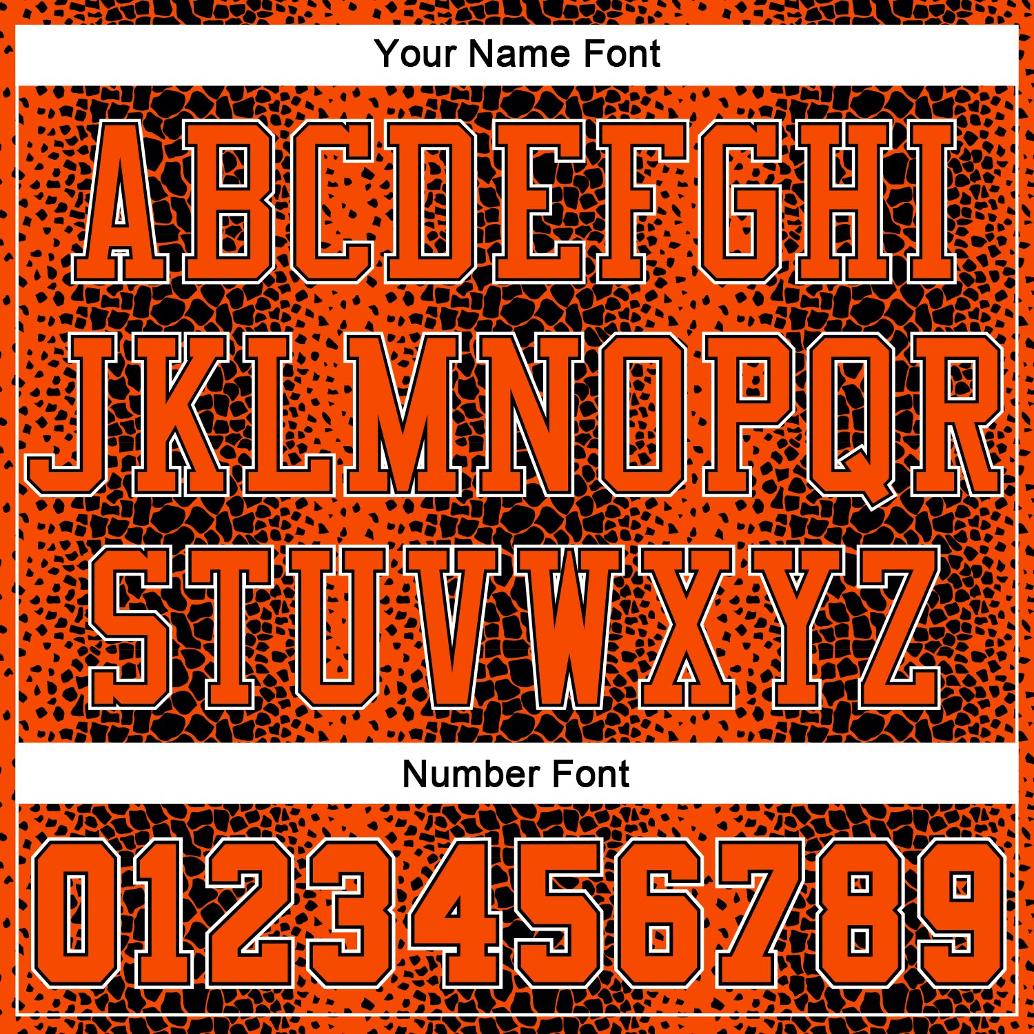 Personalized Black Orange-White Animal Fur Print Round Neck Sublimation Basketball Suit Jersey Team Custom Name and Number Custom Name and Number Sublimation Basketball Jersey - Personalized Black Orange-White Animal Fur Print Round Neck Suit Personalized - Image 4