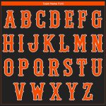 Personalized Authentic Baseball Jersey - Black, Orange, White Design Personalized Black Orange-White Authentic Baseball Jersey