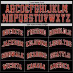 Custom Team Name Number Personalized Black Orange White Basketball Jersey Authentic Throwback Personalized Black Orange-White