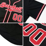 Personalized Baseball Jersey Black Orange White for Men and Women Personalized Black Orange-White Baseball Jersey