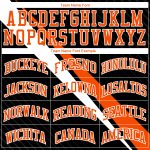 Personalized Basketball Jersey with Custom Name and Number, Black Orange-White Diagonal Lines, Round Neck Suit Personalized