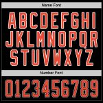 Custom Name and Number Personalized Hockey Jersey - Black Orange-White Team Jersey Personalized Black Orange-White Hockey