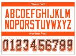 Personalized Black Orange White Mesh Football Jersey - Drift Fashion Style Personalized Black Orange-White Mesh Drift Fashion