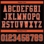 Customizable Black and Orange White Mesh Football Jersey for Men and Women Personalized Black Orange-White Mesh Football