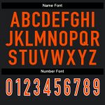 Custom Name Number Black Orange White Mesh Fashion Football Jersey - Personalized Team Gear Personalized Black Orange-White