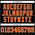 Custom Black and Orange-White Sleeveless Baseball Jersey for Men and Women Personalized Black Orange-White Sleeveless Baseball