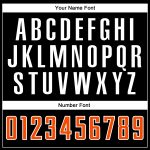Personalized Soccer Uniform Jersey - Black Orange White Sublimation Split Fashion Personalized Black Orange-White Sublimation