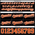 Custom Black and Orange Throwback Basketball Shorts for Men Personalized Black Orange-White Throwback Basketball Shorts 2
