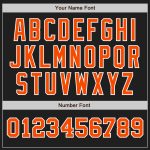Personalized Black Orange White Two Tone Baseball Jersey for Men and Women Personalized Black Orange-White Two Tone Baseball