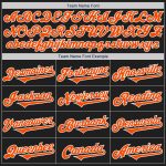 Personalized Black Orange White Two Tone Baseball Jersey for Men and Women Personalized Black Orange-White Two Tone Baseball